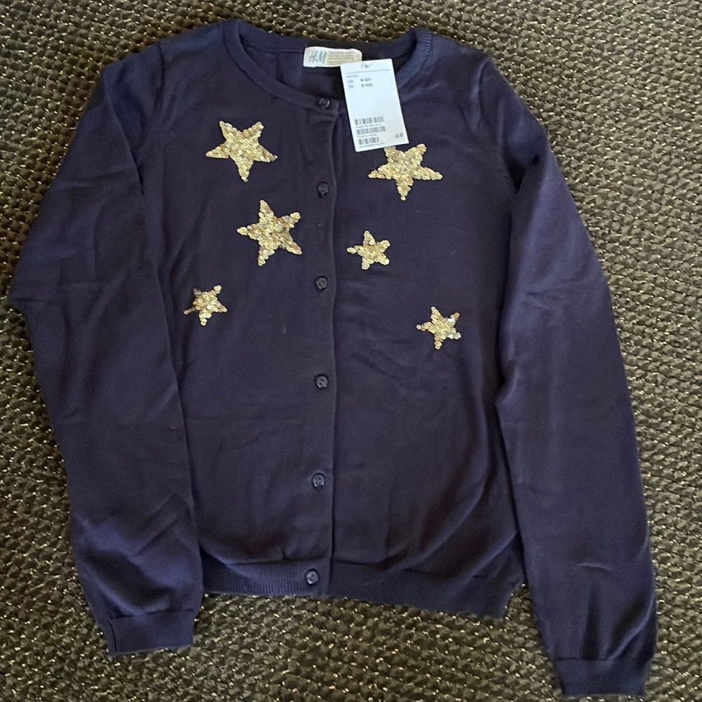 Girls H&M cardigan size 8-10 NWT